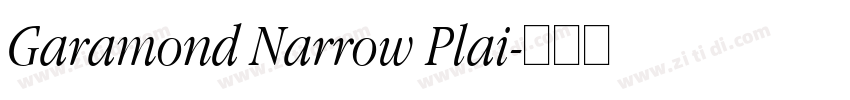 Garamond Narrow Plai字体转换
